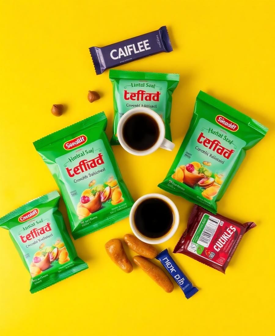 Snack run — small-batch chips, filter coffee, hot pickle.